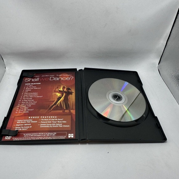 Shall We Dance‎ Movie DVD Wide Screen Watched Once Richard Gere J Lo Susan Saran - Picture 6 of 6